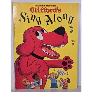 Clifford's Sing Along Book 1987 Scholastic Norman Bridwell Vintage Kids